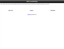 Tablet Screenshot of ajsloveourpups.com